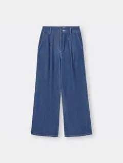 GU タックワイドパンツ