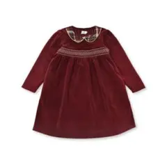 SLAP SLIP 赤　ベロアワンピース 100cm