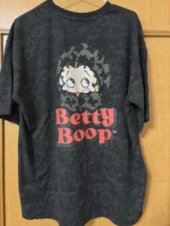 BETTY BOOPベティちゃんラメ ラインストーンTシャツ ブラック Mサイズのサムネイル
