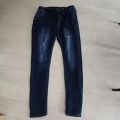 ウエストゴム ストレッチ デニムパンツ インディゴ