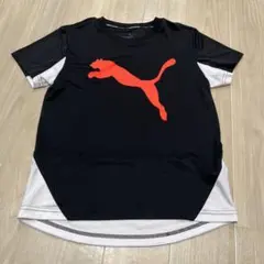 PUMA スポーツTシャツ 黒/白/赤140センチ
