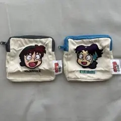 忍たま乱太郎　スクエアポーチ　土井半助•摂津のきり丸　最終お値下げ‼️