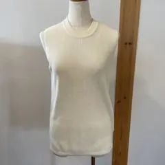 オーラリー×ロンハーマン 別注 ギザボートネックノースリーブ ベージュ