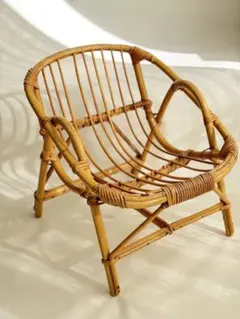 ヴィンテージ ラタンチェア キッズ インテリア 籐