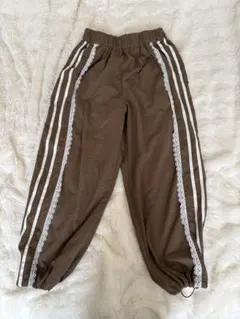 ★美品★ レースライン トラックパンツ ブラウン