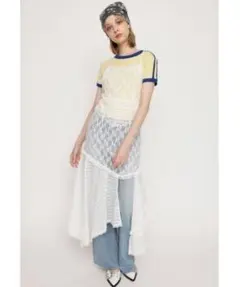 SLY COMBINATION LACE ドレス ホワイト