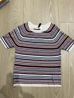 H&M ボーダー　トップス　ニット　シャツ　M
