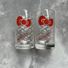 ハローキティ ガラス製タンブラー 2個セット　2004年