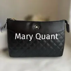 新品　MARY QUANT キルティング ポーチ ブラック　マリークワント