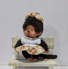 ハンドメイド　モンチッチ切り替えワンピース