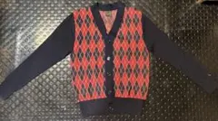 Letroyes ルトロワ カーディガン HENRI アーガイル柄