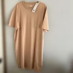 UNIQLO U クルーネックTワンピース オレンジ Lサイズのサムネイル