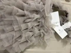 ロペピクニック　シアーフリルワンハンドルバック　レースバッグ肩掛けピンクベージュ