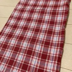 ハギレ　赤系　チェック