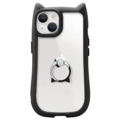 iPhone14Pro　猫　ねこ　ネコ　リング付き　スマホケース　ねこ耳　ネコ耳