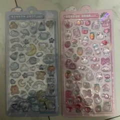 ボンボンドロップ ステッカーセット 2枚 わんわんボンボン ももいろボンボン