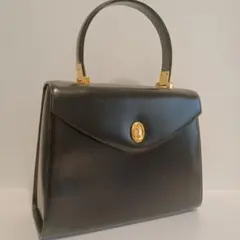 美品 KIMIJIMA COLLECTION ハンドバッグ レザー ブラック