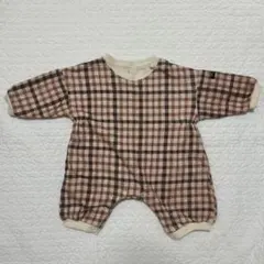 MAKE YOUR DAY ロンパース チェック 70cm