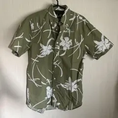 ★最終セール Tommy Hilfiger 花柄 半袖シャツ オリーブ