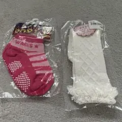 キッズ靴下セット ピンクと白