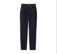 MUJI ダークネイビー スリムストレートデニム 25