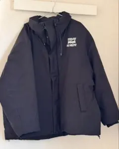 What it isNt 防風スタンドカラー中綿ジャケット ブルゾン 5L 黒