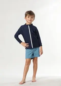 ラッシュガード スクール水着 紫外線対策 学校　日焼け防止　140