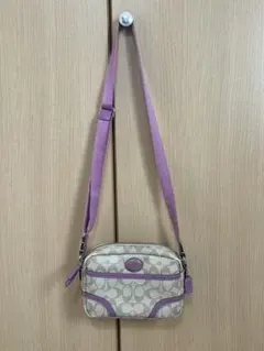 COACH ショルダーバッグ ベージュ/パープル
