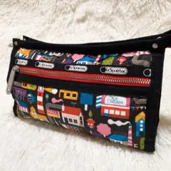 【美品】LeSportsac レスポートサック ポーチ カラフル B181