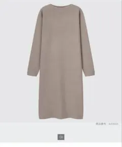 ボートネック ロングワンピース