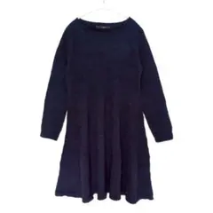 Liesse リエス　長袖 ニットワンピース フレアのサムネイル