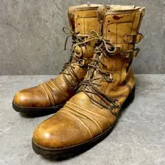 14th addiction ブーツ 黒 編み込みレースアップ 14th Addiction（フォーティーンスアディクション）の「14th