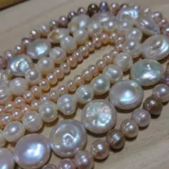 天然　淡水パール　4種4連セット♡　No.55