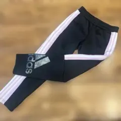 adidas ストライプジャージ 140cmブラック/パープル