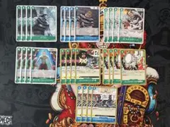 ワンピースカードゲーム 青バギー 緑青ルフィ デッキパーツ - メルカリ