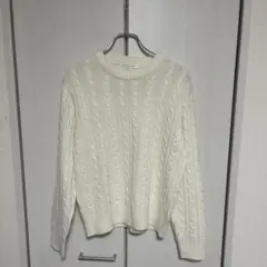 browny standard ケーブルニット　アクリル100% Ｆサイズ