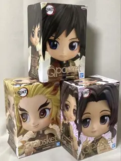 鬼滅の刃 Q posket フィギュアセット　煉獄　義勇　しのぶ　アースカラー