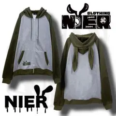 NIER CLOTHING うさ耳　防寒　フリース　パーカー