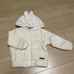 petit main ウサギフード付きアウター 90cm ミッフィー