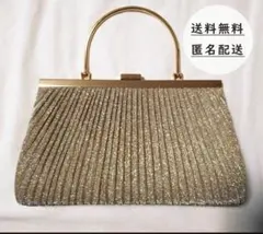 パーティーバッグ　クラッチバッグ　ゴールド　ラメ　結婚式　ドレス　和装　卒業式
