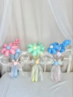 カラフルバルーンブーケ【選べる3色カラー】卒業ブーケ 卒業式 花束