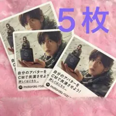 SnowMan 目黒蓮 スノーマン モトローラ カード コースター 5枚