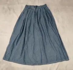 90s Sunset Blues USA デニムロングスカート タック レトロのサムネイル