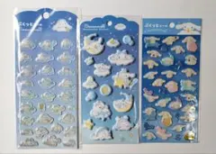 シナモン マシュマロ＆ぷくぷくシール　3点セット