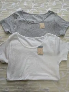 Mサイズ 半袖 綿100% インナーシャツ/下着 色違い 2枚