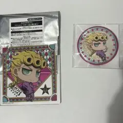 ジョジョワールド アクリルコースター ジョルノ・ジョバァーナ ジョジョ　缶バッジ