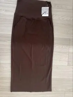 【新品未使用】マタニティ　リブナロースカート　Rosemadame