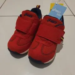 新品未使用 asics kids SUKU2 キッズスニーカー 16cm 赤