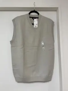 UNIQLO ベージュ ニットベスト Lサイズ
