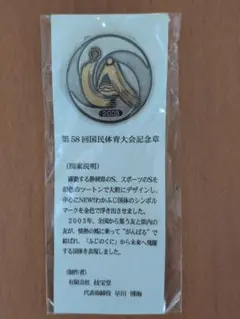 第58回国民体育大会記念章 NEW!!わかふじ国体 ピンバッジ